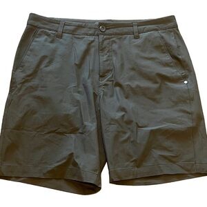 Vuori Black Flat Front Shorts Lightweight Design